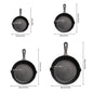 3PCS\4PCS\5pcs Cast Iron Skillet Set 6 Inch/8 Inch/10 Inch Cast Iron Frying Pan.