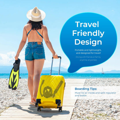 Mini Scuba Tank with Snorkel Mask 0.5L Portable.