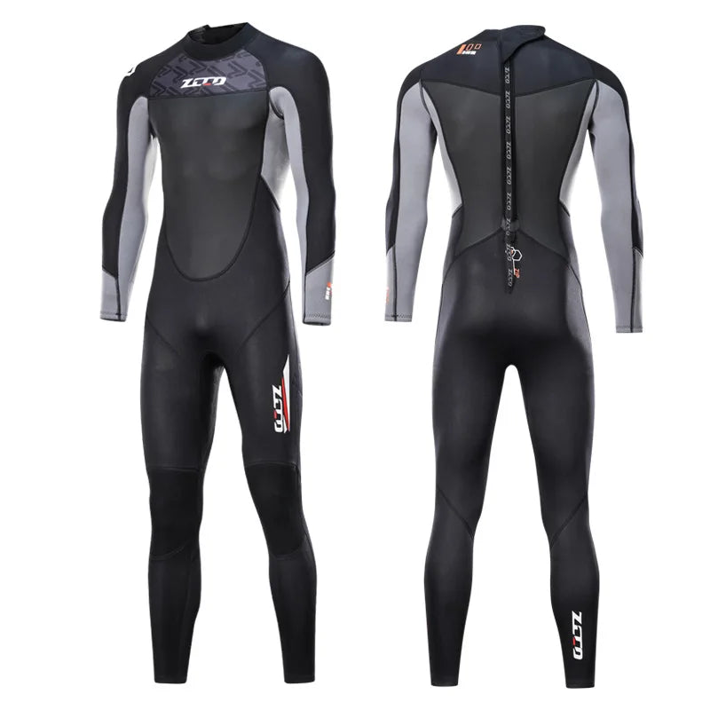 1.5mm 3mm Men Wetsuit Neoprene Scuba Diving Suit One-piece Zipper.