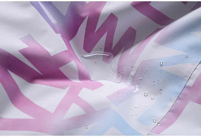 Women Ski Suit Winter Windproof Waterproof Snowboarding Jacket and Pants.