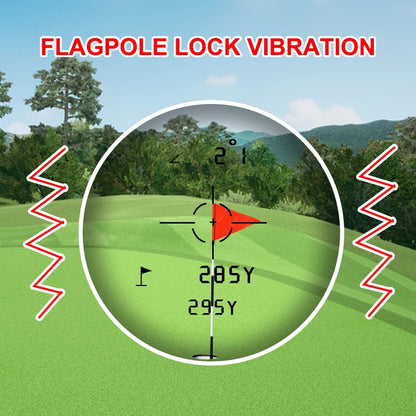 Laser Golf Range Finder with Slope Compensation Vibration for Hunting