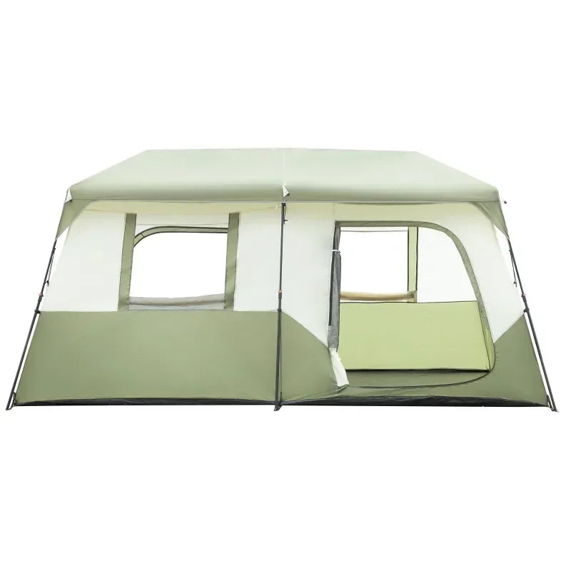 8 Person Camping Tent Setup in 60 Seconds with Rainfly & Windproof Tent with Carry Bag.