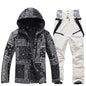 Winter Ski Suit Set -30℃ Cold Snowboard Wear Men/Women Ski Suit Waterproof.