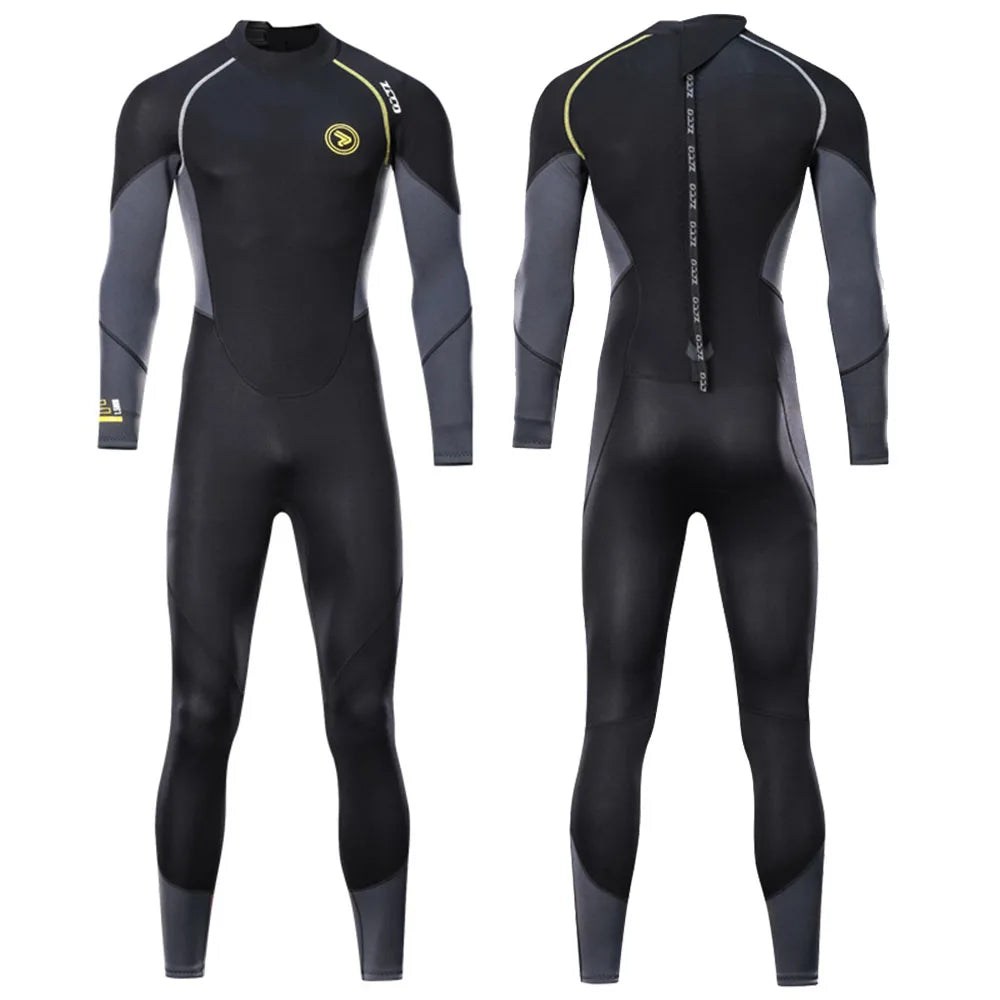 1.5mm 3mm Men Wetsuit Neoprene Scuba Diving Suit One-piece Zipper.