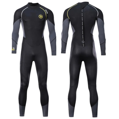 1.5mm 3mm Men Wetsuit Neoprene Scuba Diving Suit One-piece Zipper.