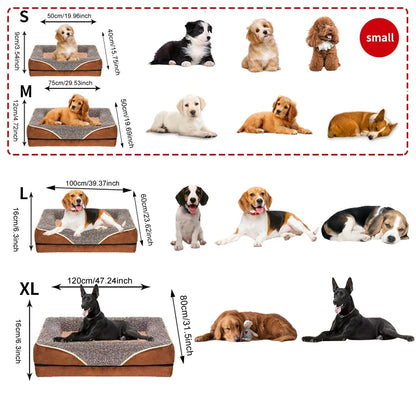 An oversized dog bed removable washable for all seasons, pet bed sofa.