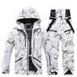 Winter Ski Suit Set -30℃ Cold Snowboard Wear Men/Women Ski Suit Waterproof.