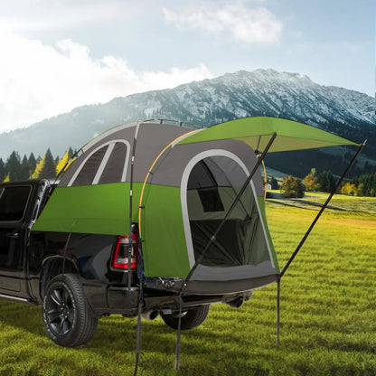 Truck Bed Tent  Rain Protection Pickup Truck Tents, Easy Set-up For 2 Person, Fits Full Size Short Bed, 5.5-5.8ft/ 6.4-6.