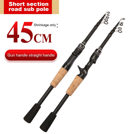 Baitcasting Lure Fishing Rod Spinning Telescopic Fishing Pole