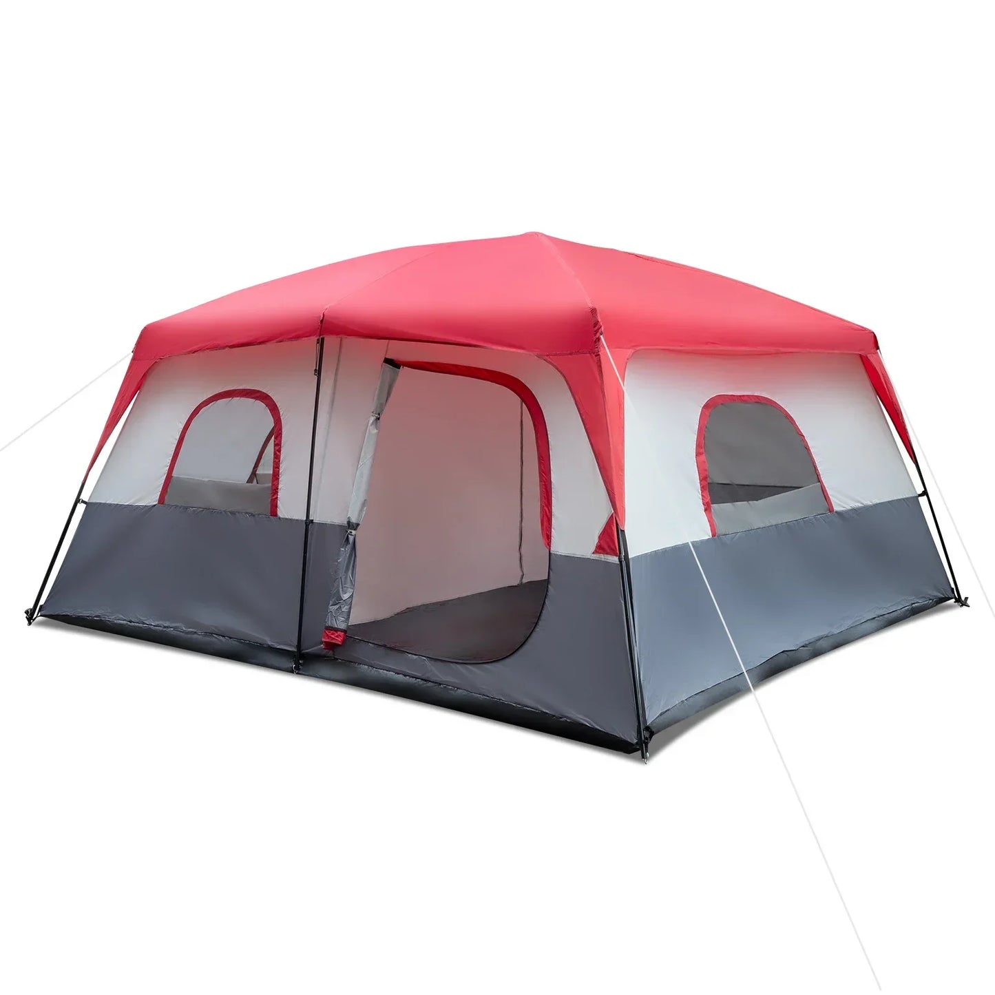 430*430*210cm Polyester Cloth Fiberglass Poles Can Accommodate 14 People Camping Tent.