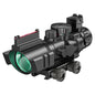 4x32 Riflescope with Fiber Optic Sight Illuminated Reticle