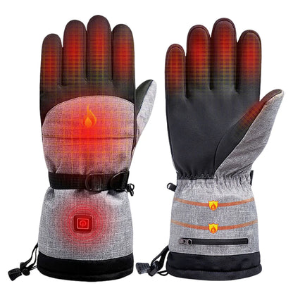 Winter Heated Gloves Electric Gloves 5000mAh Battery Waterproof Rechargeable.