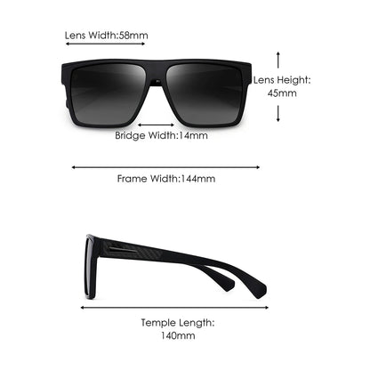 Retro Oversized Square Polarized Sunglasses Women Men.