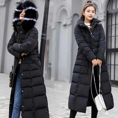 2025 Winter Women's Jacket Warm, Bow Belt.