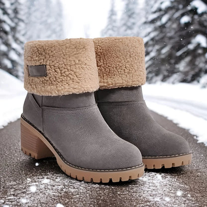 Winter Faux Fur Snow Boots For Women.