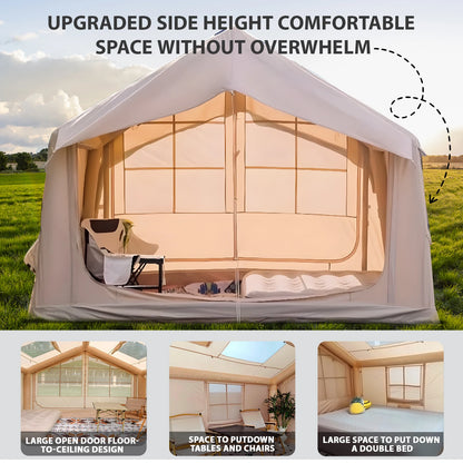 Inflatable Tent for Camping - 6-8 Person Ultra-Quick Setup.