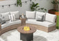 Furniture Sets, 3 Piece Half-Moon Sectional Round Sofa Set.