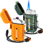 2 Pack Waterproof Lighter, Windproof Torch Lighter Butane Refillable.