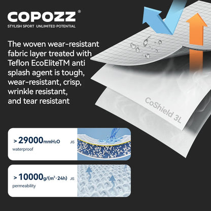 COPOZZ Winter 3L Ski Pants Men Loose Trousers Outdoor Snowboard Windproof Waterproof Snow Pants Keep Warm Women Ski Clothes