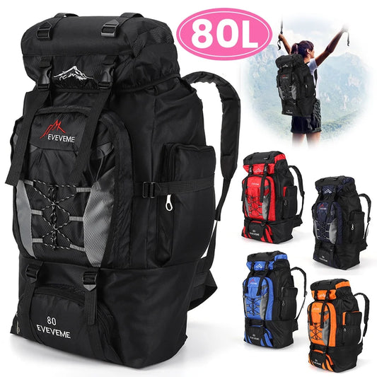 80L Large Backpack Outdoors.