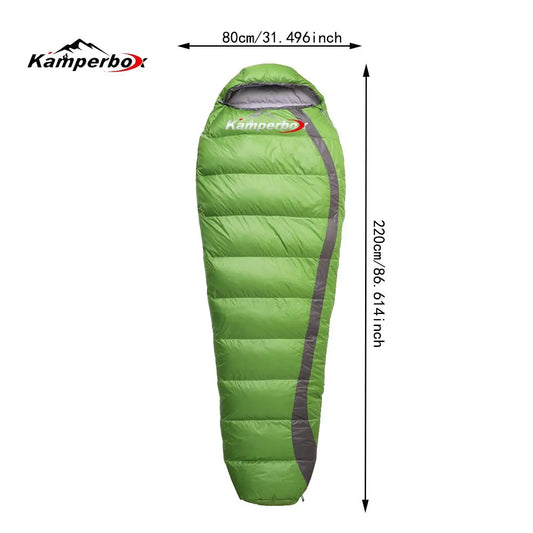Ultralight  Down Sleeping Bag for Winter Camping.