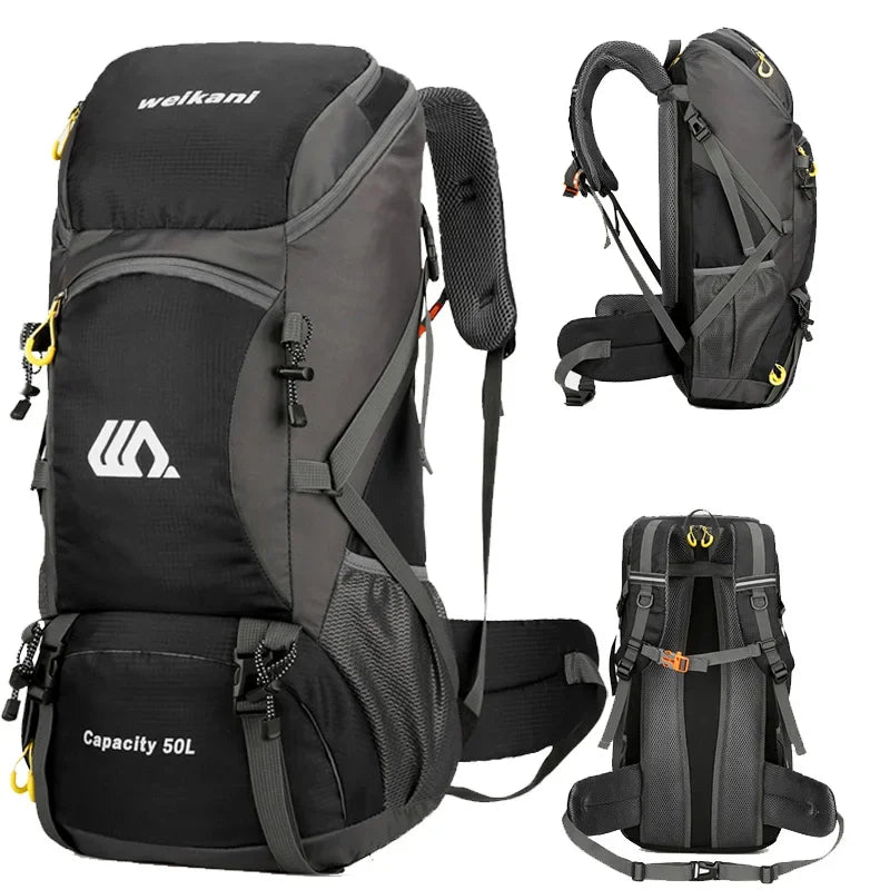 50L Travel Backpack large Hiking Bag Waterproof Outdoor Sports.