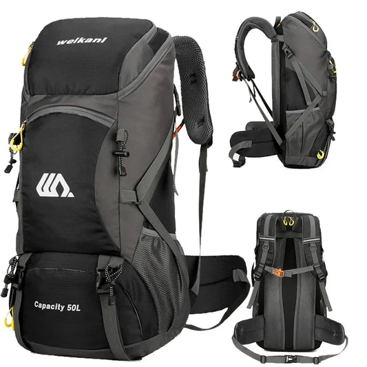 50L Travel Backpack large Hiking Bag Waterproof Outdoor Sports.