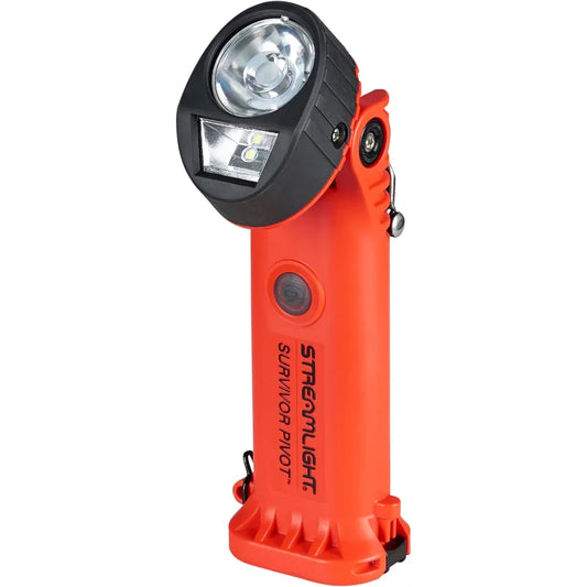 Streamlight 91800 Survivor Pivot 325-Lumen Right Angle Articulating Dual Beam Flashlight.
