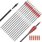 6/12PCS 26/28/30" Arrows for Compound Bows.