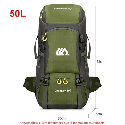 50L Travel Backpack large Hiking Bag Waterproof Outdoor Sports.