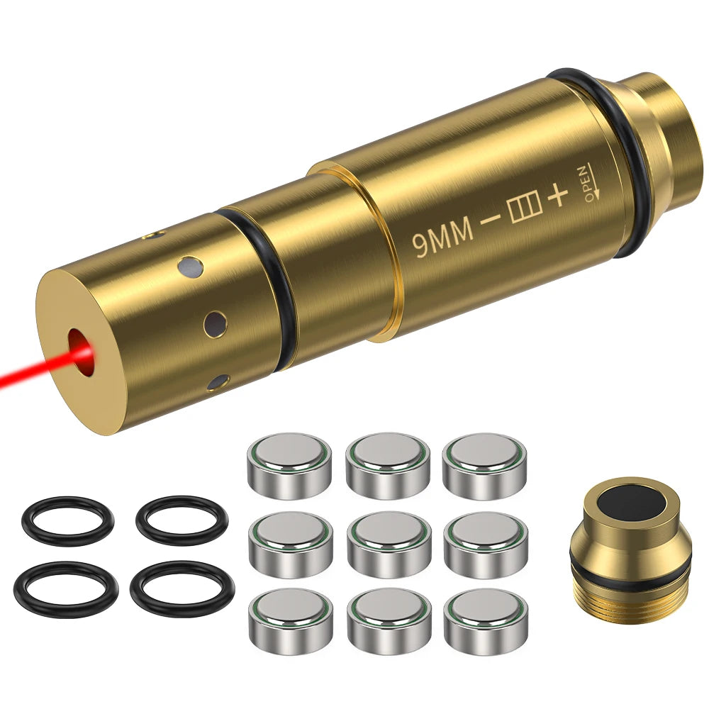 9mm laser training cartridge Red Dot Laser Training Bullet Dry Fire.