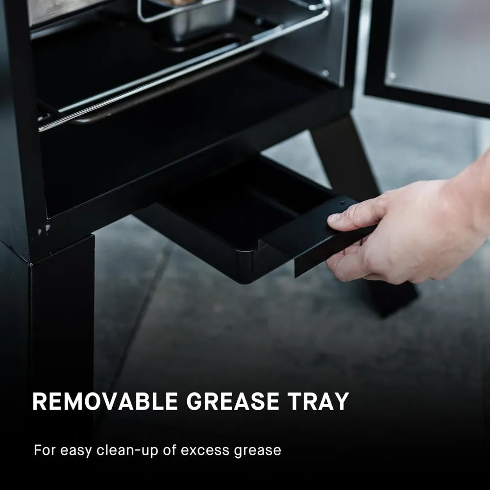 30-inch Electric Vertical BBQ Smoker - 535 Sq. Inch Cooking Area, Analog Temp Control.