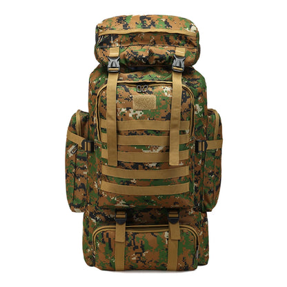 80L Tactical Backpacks, Outdoor Survival Bags 600D Oxford Cloth.