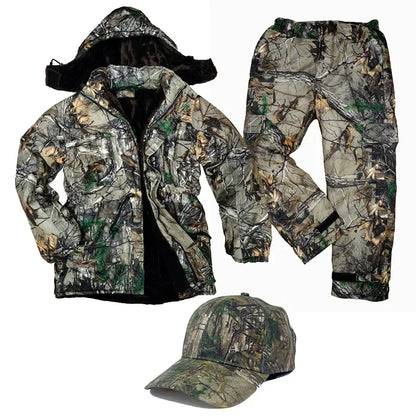 High Quality Man Winter  Camouflage Ghillie Suit Outdoor Cold Weather Suit.