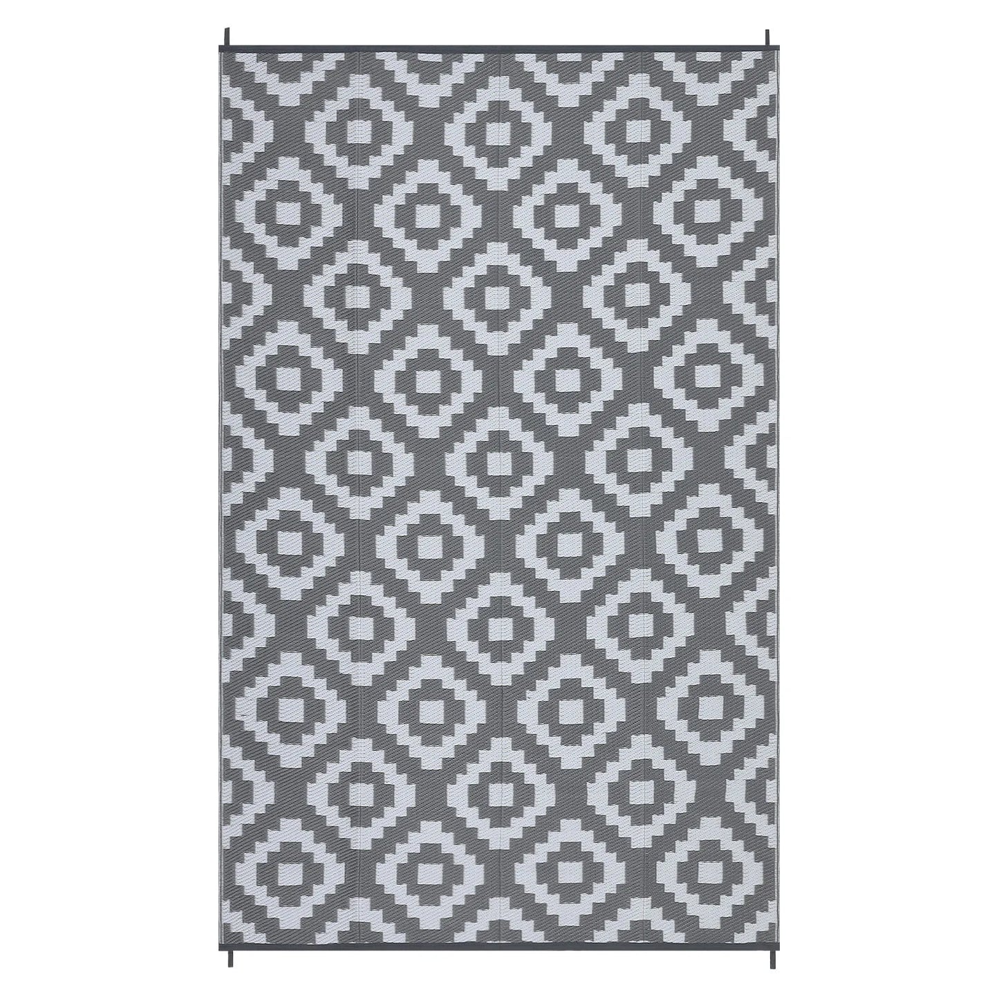 Outdoor Rug Plastic Straw Rug Waterproof Rug Reversible Outdoor Floor Mat.