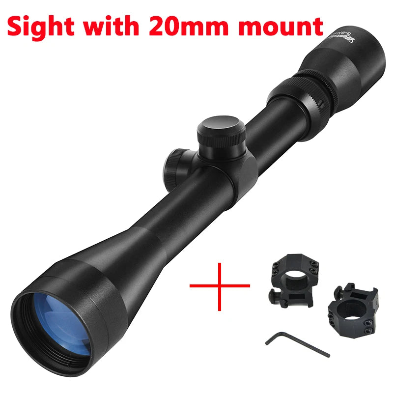3-9X40  Rifle Scope Wire Rangefinder Reticle Crossbow Mil Dot Reticle.