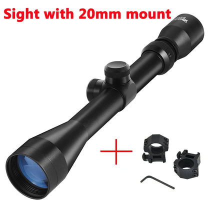 3-9X40  Rifle Scope Wire Rangefinder Reticle Crossbow Mil Dot Reticle.