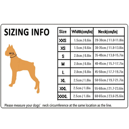 Dog Walking Collar Comfort Padded with Buckle Nylon Traveling Collar.