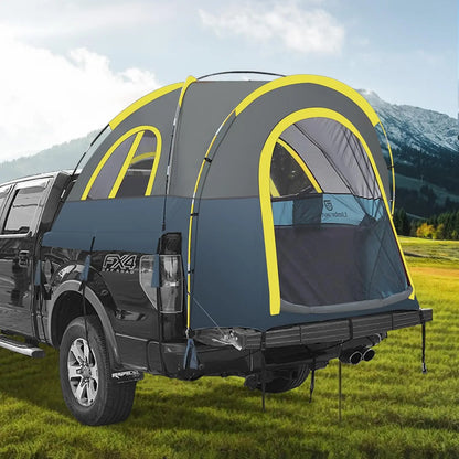 Truck Bed Tent  Rain Protection Pickup Truck Tents, Easy Set-up For 2 Person, Fits Full Size Short Bed, 5.5-5.8ft/ 6.4-6.