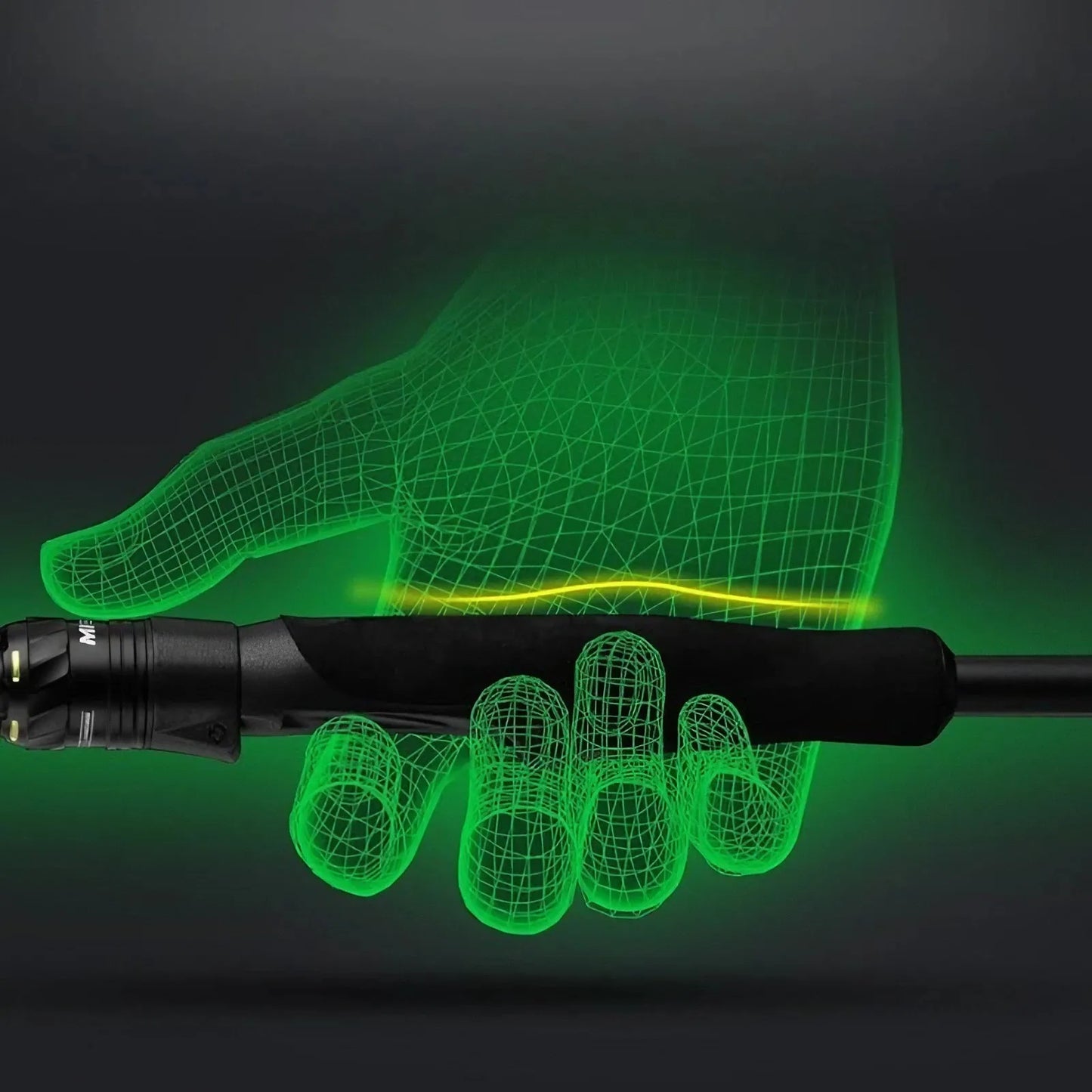 180cm/ 70.86inch Black and Golden Lure Rod - Multi-layer Carbon Wrapped.