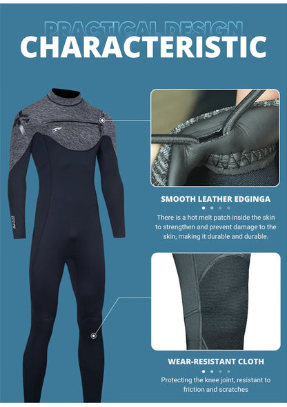 Premium 3MM Neoprene Wetsuit Men Women Surf Scuba Diving .