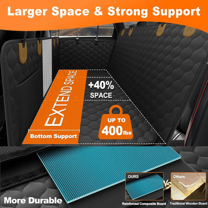 Back Seat Extender for Dogs Hammock for Car Back seat Dog Car Seat Cover.