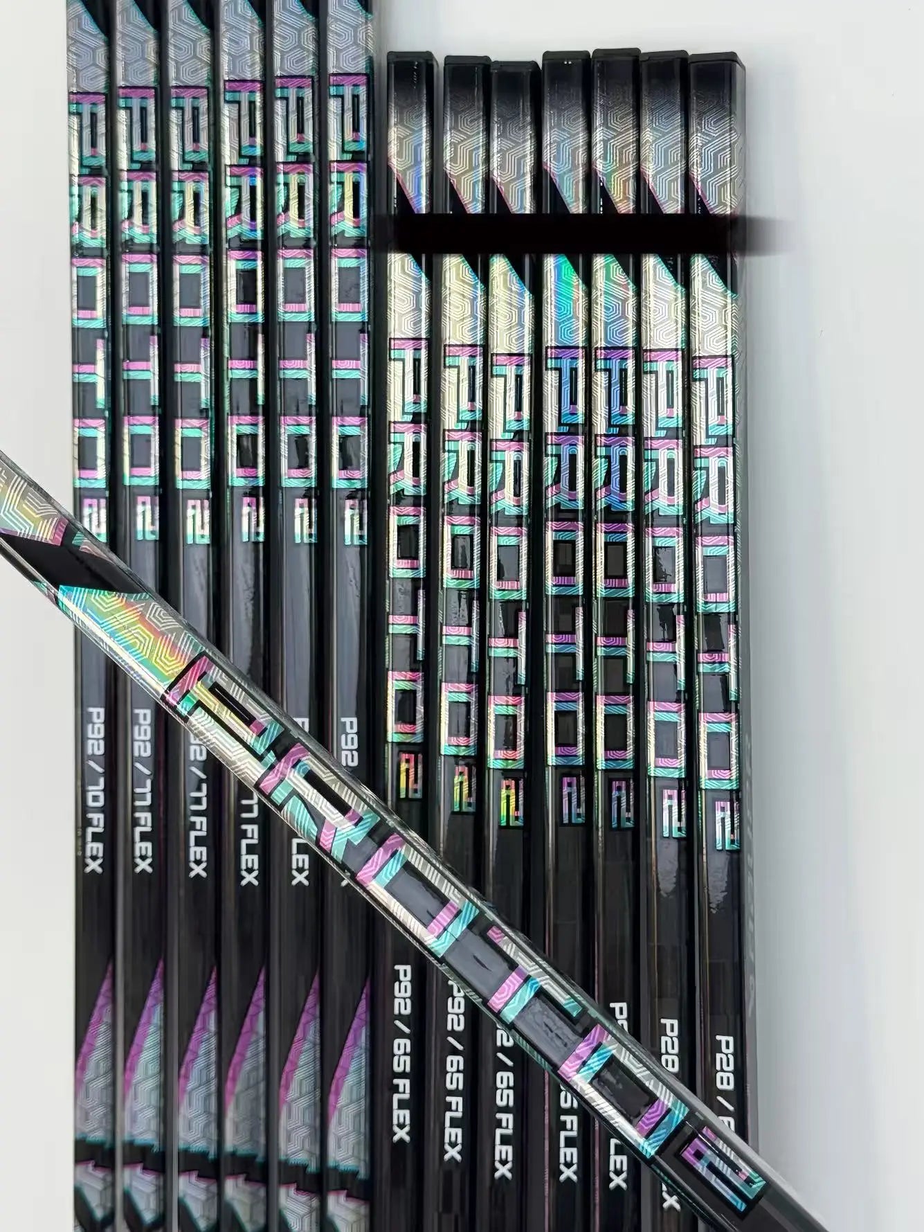 [2-PACK] Proto-2 Black   Ice Hockey Sticks.【No warranty】ultra-light Carbon Fiber