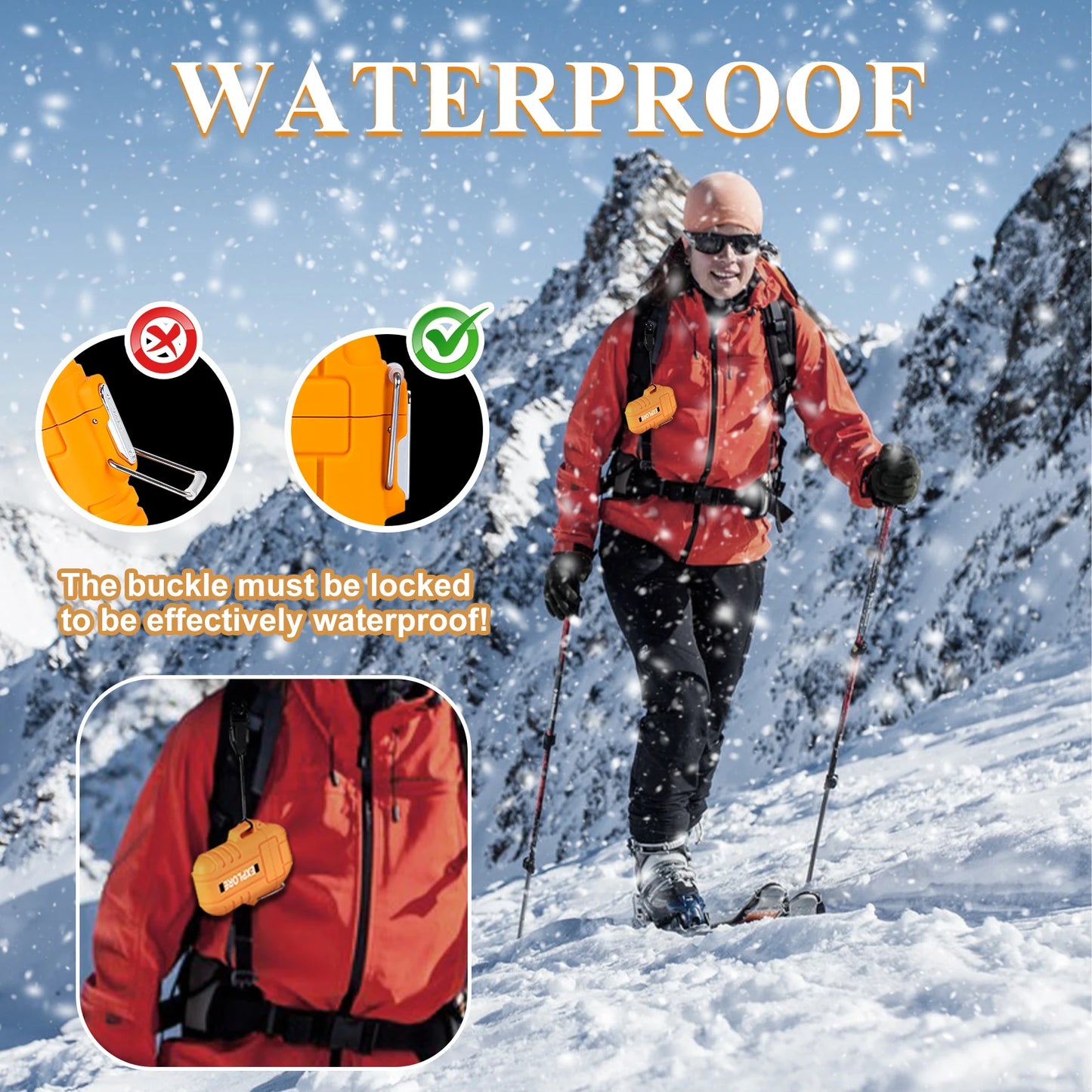 Waterproof Electric Lighter Windproof Dual Arc USB Rechargeable Flameless Plasma Lighters.