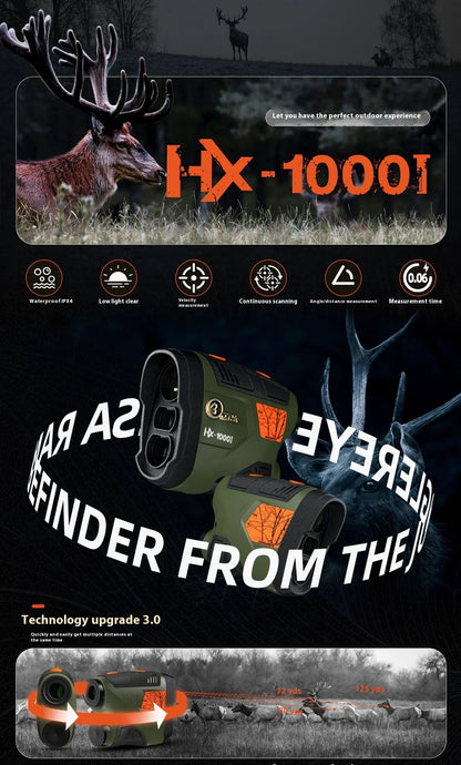 Hunting Rangefinder Up to 1000 Yards, Laser Range Finder with Bow Hunting Mode