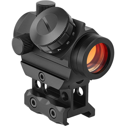 Red Dot Sight 1x25mm Reflex Sight Waterproof & Shockproof & Fog-Proof  with 1 inch Riser Mount.