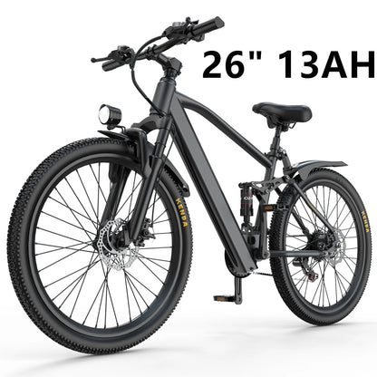 26'' 24'' Electric Bike, 36V 13Ah/10Ah Battery, 500W Motor.