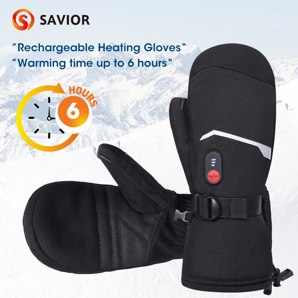 Gloves Crab Finger Style Heating Hand Warm Electric Thermal Gloves.